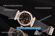 Hublot Classic Fusion Asia 6497 Manual Winding Steel Case with Skeleton Dial and Stick Markers