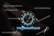 Richard Mille RM028 Swiss Valjoux 7750 Automatic PVD Case with Skeleton Dial and Blue Inner Bezel
