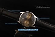 IWC Portuguese Automatic Movement Steel Case with Coffee Dial and Black Leather Strap