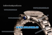 Longines Master Moonphase Chrono Miyota OS10 Quartz with Date Full Steel with White Dial and Stick Markers