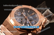 Audemars Piguet Royal Oak Chrono Full Rose Gold With Blue Dial 7750 Automatic