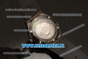 Hublot Classic Fusion 9015 Auto PVD Case PVD Bezel with Black Dial and Black Leather Strap