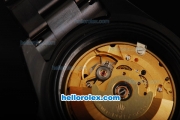 Rolex Submariner Swiss ETA 2836 Automaic Movement Full PVD with White Markers and Black Dial