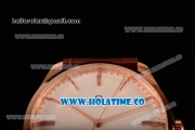 Omega Master Co-Axial Clone Omega 8511 Automatic Rose Gold Case with White Dial and Stick Markers (KW)