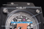 Hublot Masterpiece MP 08 Antikythera Sunmoon Asia 2813 Automatic PVD Case Skeleton Dial Orange Leather Strap and White Markers