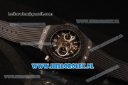 Hublot Big Bang Unico Chrono Swiss Valjoux 7750 Automatic PVD Case with Skeleton Dial and PVD Bezel Black Rubber Strap - 1:1 Original