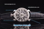 Gaga Milano Italy Asia 6497 Manual Winding Steel Case with Silver Dial and White Strap