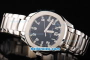 Patek Philippe Nautilus Aisa 4813 Automatic Movement Full Steel with Black Dial and Arabic Number Markers