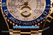 Rolex Yacht-Master II Chronograph Swiss Valjoux 7750 Automatic Yellow Gold Case with White Dial and Yellow Gold Bracelet - (BP)