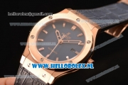 Hublot Classic Fusion 9015 Auto Rose Gold Case with Blue Dial and Blue Leather Strap