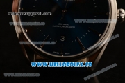 Omega De Ville Tresor Master Co-Axial Clone 8800 Automatic Steel Case with Blue Dial and Blue Leather Strap - (YF)