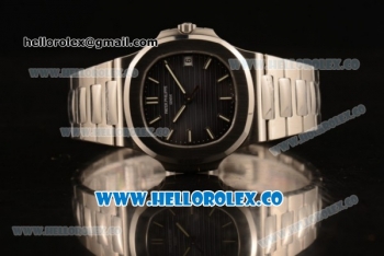 Patek Philippe Nautilus Jumbo Miyota 9015 Automatic Full Steel with Brown DIal and Stick Markers - 1:1 Original