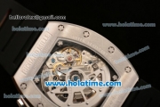 Richard Mille Felipe Massa Flyback Chrono Swiss Valjoux 7750 Automatic Steel Case with Skeleton Dial and White Arabic Numeral Markers