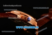 Breguet Classique Complications Asia Automatic Rose Gold Case with Silver Dial and Brown Leather Strap