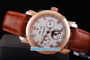 Vacheron Constantin Perpetual Calendar Automatic Rose Gold Case ande White Dial