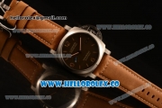 Panerai Luminor Marina 1950 3 Days Automatic Clone P.9010 Automatic Steel Case with Brown Dial and Brown Leather Strap - PAM 1951