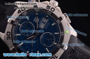 TAG Heuer Aquaracer 300 M Automatic Steel Case with Blue Dial and Black Rubber Strap