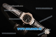 Patek Philippe Nautilus Asia Automatic Steel Case with Black Dial and White Sitck Markers