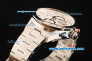 Tag Heuer Carrera Calibre 16 Chronograph Swiss Valjoux 7750 Automatic Movement Full Steel with White Dial-43mm