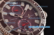 Ulysse Nardin Maxi Marine Diver Asia ST25 Automatic Stainless Steel Case with Stainless Steel Strap and Brown Dial