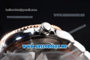 Rolex Yacht-Master 40 Clone Rolex 3135 Automatic Two Tone Case/Bracelet with Black Dial and Rose Gold Bezel (BP)