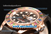 Rolex Yacht-Master HARIBO Edition Rainbow Bezel With Rubber Strap ETA 2836 Auto 1:1 Clone