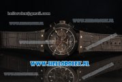 Hublot Classic Fusion Chronograph 7750 Auto PVD Case with Black Dial and Black Leather Strap