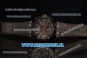 Hublot Classic Fusion Chronograph 7750 Auto PVD Case with Black Dial and Black Leather Strap