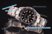 Rolex GMT Master II Automatic Movement Steel Case/Strap with Black Bezel and Black Dial