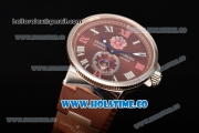 Ulysse Nardin Imperial St. Petersburg Maxi Marine Chronometer Enamel Limited Edition Auotmatic Steel Case with Brown Dial and Roman Numeral Markers