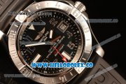 Breitling Avenger II GMT Black Dial With Swiss ETA 2836 Automatic Rubber Strap Best Edition A32390111B2S1