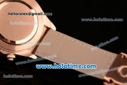 Rolex Daytona Chrono Swiss Valjoux 7750-SHG Automatic Rose Gold Case with Black Ceramic Bezel and Whtie Dial