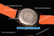 Breitling Avenger Skyland Chrono Swiss Quartz PVD Case with Blue Dial and Yellow/Black Nylon Strap