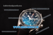 Omega Seamaster Planet Ocean Chrono Swiss Valjoux 7750 Automatic Steel Case with Black Dial and Stick Markers (BP)