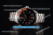 Omega Seamaster Planet Ocean 600M Clone Omega 8900 Automatic Stainless Steel Case/Bracelet with Black Dial and Orange Arabic Numeral Markers (BP) Omega Seamaster Planet Ocean 600M Clone Omega 8900 Automatic Stainless Steel Case/Bracelet with Black Dial and Orange Arabic Numeral Markers (BP)