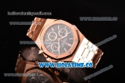 Audemars Piguet Royal Oak Chrono 41MM Swiss Valjoux 7750 Automatic Full Rose Gold with Stick Markers and Coffee Dial (EF)
