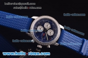 Chopard Mille Miglia GMT Automatic Diamond Bezel with Blue Dial and Blue Rubber Strap
