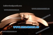 IWC Portuguese Automatic Clone IWC 52010 Automatic Rose Gold Case with Gray Dial and Brown Leather Strap - (AAAF)