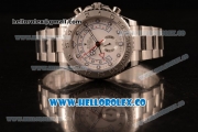 Rolex Yacht-Master II Chronograph Swiss Valjoux 7750 Automatic Steel Case with White Dial and Steel Bracelet - (BP)