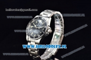 Rolex Submariner Vintage Asia 2813 Automatic Steel Case with Black Dial Yellow Dots Markers and Steel Bracelet