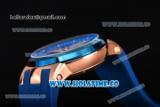 Ulysse Nardin El Toro / Black Toro Asia Automatic Rose Gold Case with Stick Markers Blue Dial and Blue Bezel