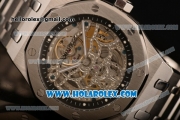 Audemars Piguet Royal Oak 41MM Asia Automatic Steel Case/Bracelet with Skeleton Dial and White Dot Markers