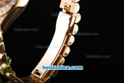 Rolex Datejust ETA 2671 Movement with Diamond Bezel and Dial Full Gold