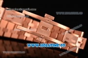 Audemars Piguet Royal Oak 41MM Miyota 9015 Automatic Full Rose Gold with White Dial and Stick Markers (BP)