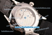 Jaeger-LECoultre Master Asia Automatic Steel Case with Blue Sitck Markers and White Dial