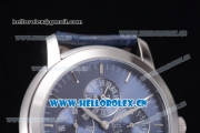 Audemars Piguet Jules Audemars Grand Complication Asia ST16 Automatic Steel Case Stick Markers Blue Leather Strap and Blue Dial (EF)