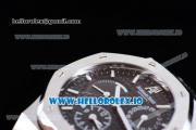 Audemars Piguet Royal Oak Double Time Chrono Asia Automatic Steel Case Black Dial With Stick Markers Steel Bracelet