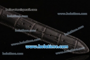 Jaeger-LECoultre Master Asia Automatic Steel Case with Blue Sitck Markers and White Dial