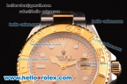 Rolex Yacht-Master 2813 Automatic Movement Two Tone Strap with Gold Dial