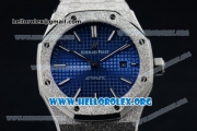 Audemars Piguet Royal Oak 41MM Asia Automatic Steel Case with Blue Dial and Steel Bracelet (EF)